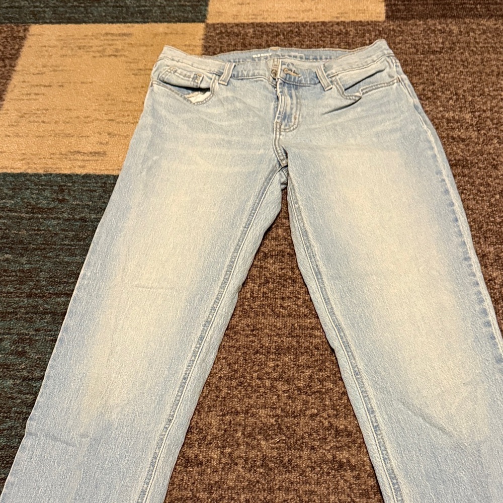 Old Navy Light Blue Wow Boyfriend Mid Rise jeans